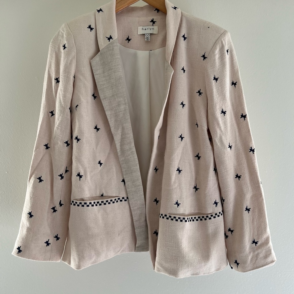 Harlyn Pink and Navy Blazer - size small